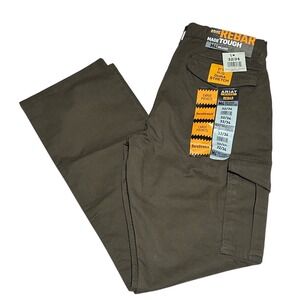 Ariat Rebar M4 Relaxed Straight Leg Cargo Work Pants Mens 32x34 Wren Brown NWT